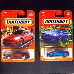 MatchBox Tesla model X & Tesla model Y bundle